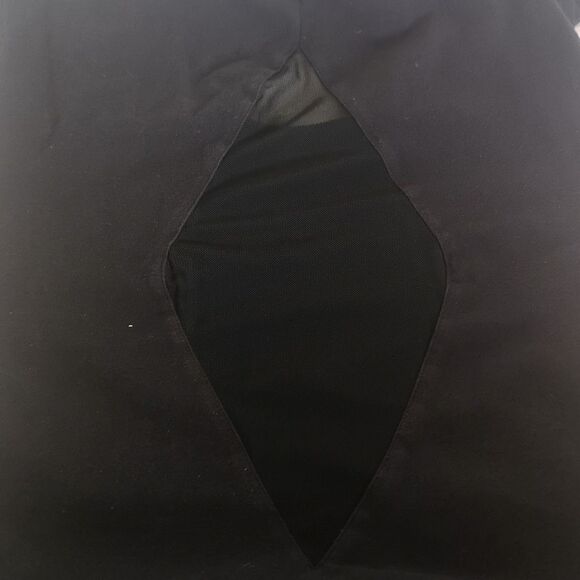 Material Girl Bodycon Net Back Mini Dress Medium Black - Picture 12 of 16